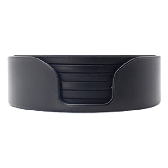 Silicone Round Soft Rubber Coasters Set of 6