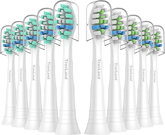 10 Pack Replacement Brush Heads Compatible with Philips Sonicare Electric Toothbrushes