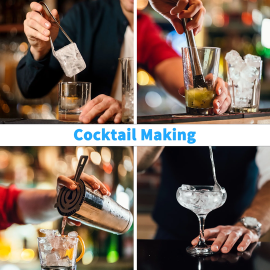 19 Piece Cocktail Shaker Set with Rotatable Stand, Mixology Bartender Kit
