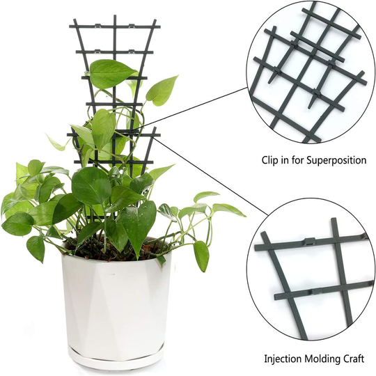 12 Pcs Garden Mini Climbing Trellis for Potted Climbing Plants Vines