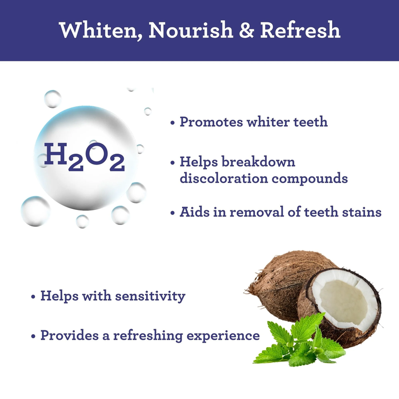 Teeth Whitening Strips with Coconut Oil - 7 Day Treatment
