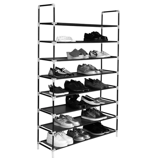 8-Tier Shoe Rack Tower Shelf - Holds 32 Pairs