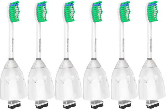 Replacement Toothbrush Heads for Philips Sonicare E-Series HX7022/66 Essence, Xtreme, Elite, Advance, and CleanCare Electric Toothbrush