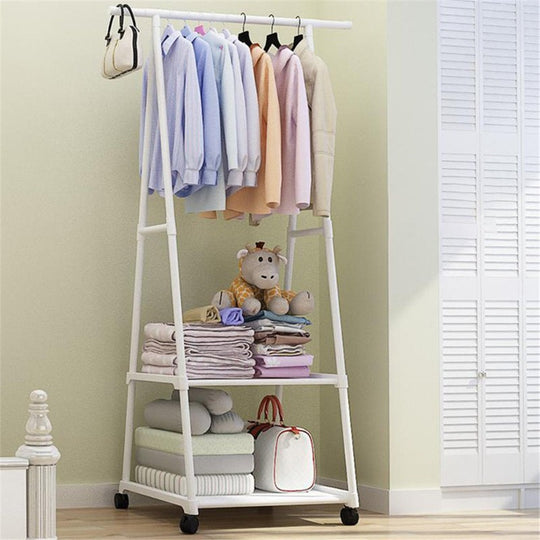 2 Tier Clothes Rack on Wheels
