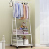 2 Tier Clothes Rack on Wheels