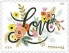 USPS Love Flourishes 2018 Forever Stamps - Booklet of 20 Postage Stamps