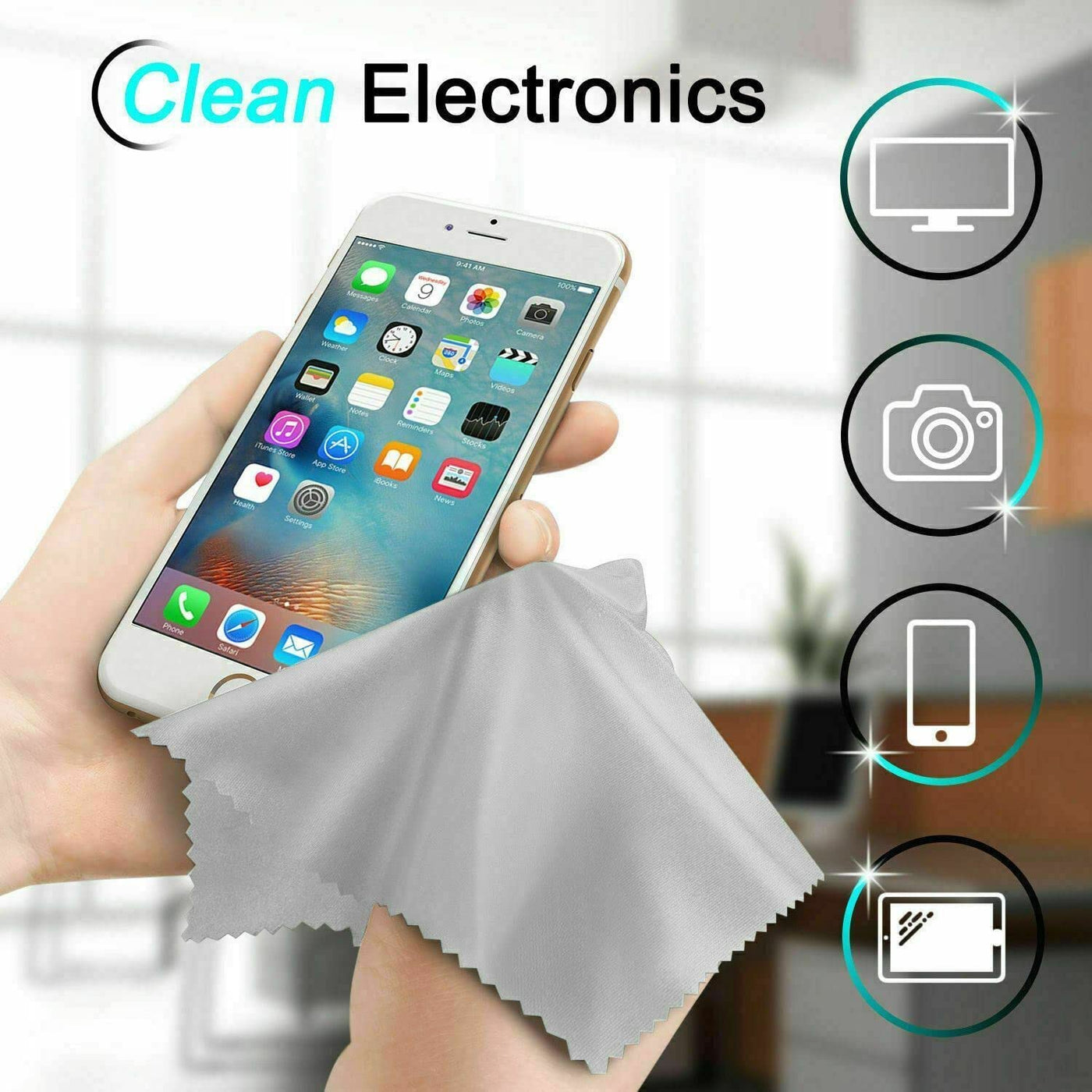 40 Pcs Microfiber Cleaning Cloths