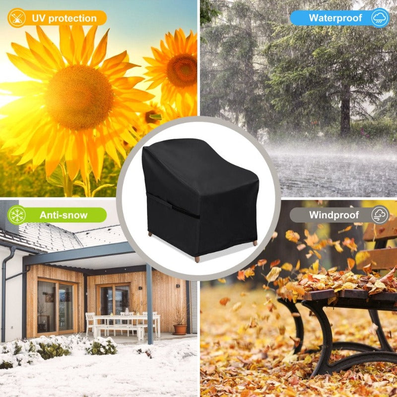 2 Pack Patio Chair Covers, Outdoor Lawn Patio Furniture Cover, UV Prot