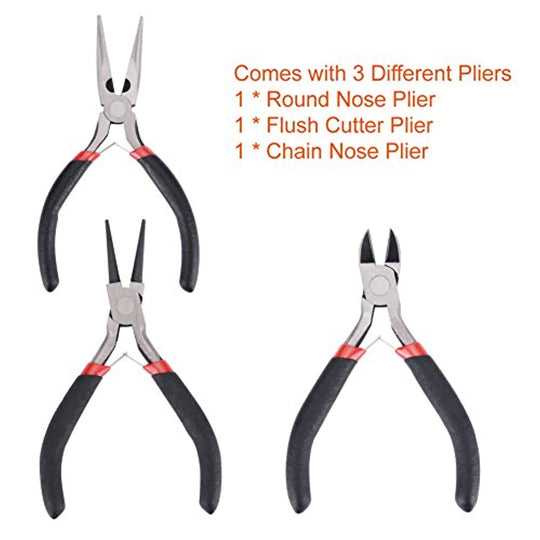 AL-Tools Jewelry Making Supplies Kit with Jewelry Tools, Jewelry Wires and Jewelry Findings for Jewelry Repair and Beading