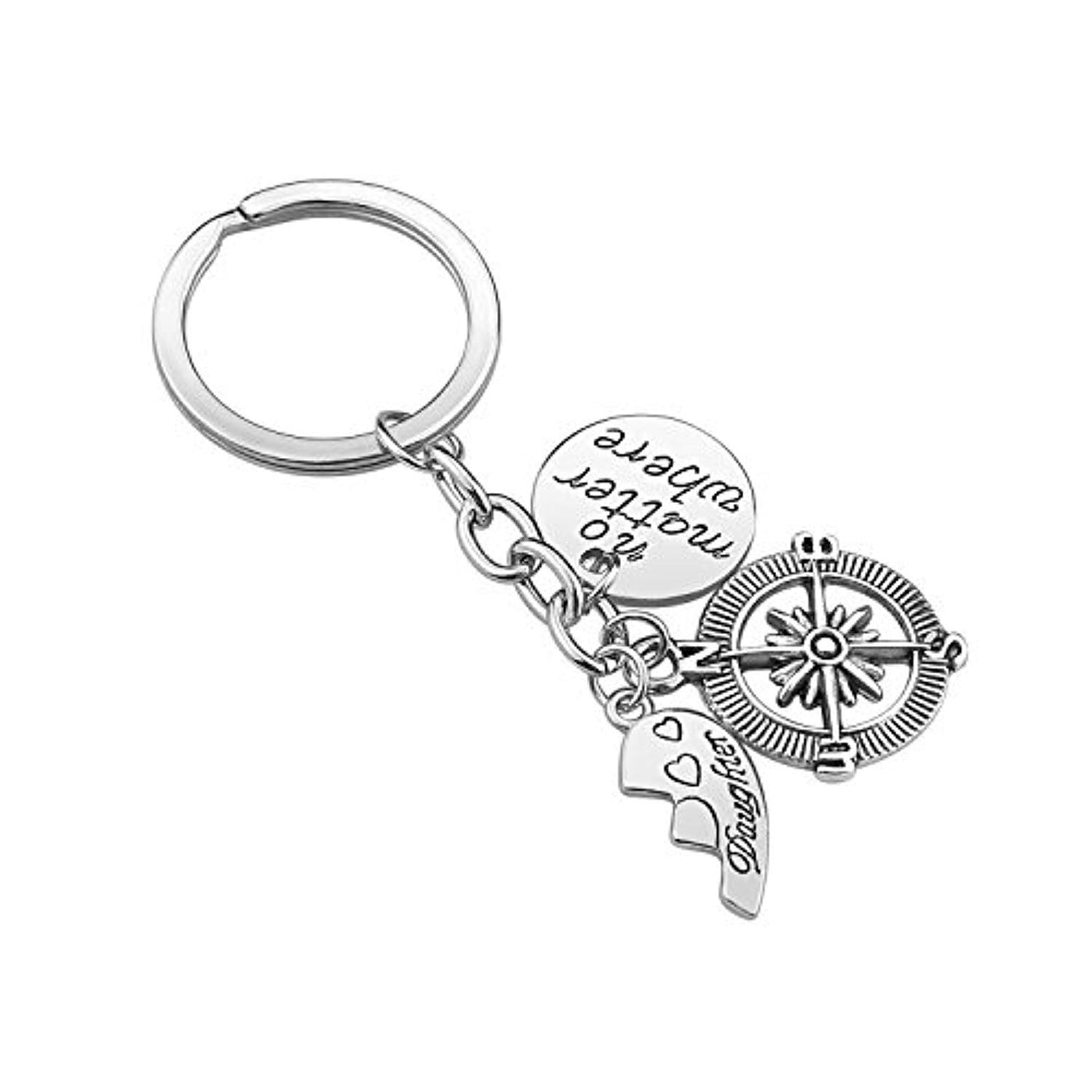 2 Piece: Mother & Daughter Charmed Keychain