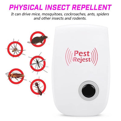 6-Pack Electronic & Ultrasound, Indoor Plug-In Repellent, Anti Mice, Insects, Bugs, Ants, Mosquitos, Rats, Roaches, Rodents