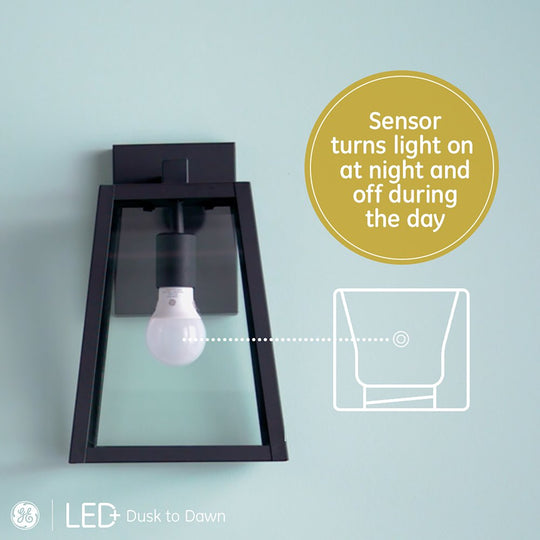 Dusk to Dawn LED Light Bulb, Soft White, A19 Bulb, 8.5 Watts