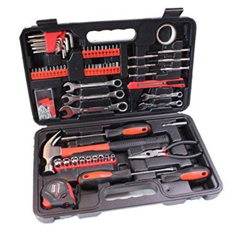 148-Piece Tool Set - General Household Hand Tool Kit with Plastic Toolbox Storage Case