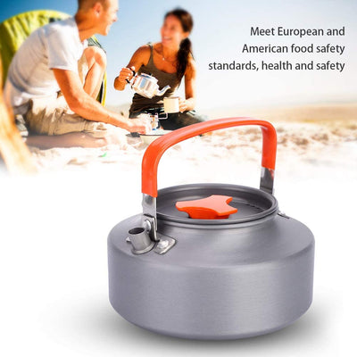 VGEBY1 Tea Pot, Water Kettle Teapot Coffee Pot 1.1L Outdoor Camping Teapot Safe and Heat Resistant Cooking Outdoor Equipment