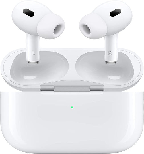 Apple AirPods Pro (2nd Generation) Wireless Earbuds with MagSafe Charging Case. Active Noise Cancelling, Personalized Spatial Audio, Customizable Fit, Bluetooth Headphones (Renewed)