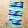 Blue Stripe Quick Dry Travel Beach Towel, 38" X 72"