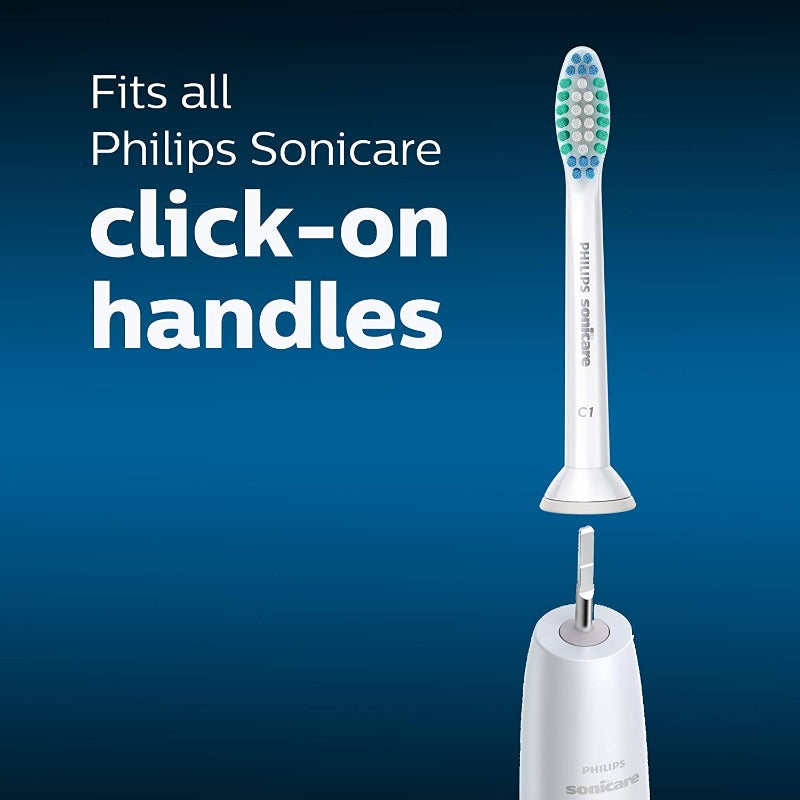 Genuine Philips Sonicare Simply Clean replacement toothbrush heads, HX6012/04, 2-pk