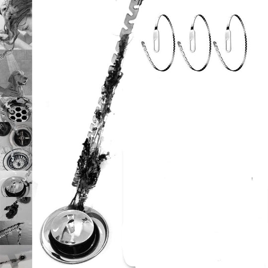 Stainless Steel Sink Snake For Hair Removal Set