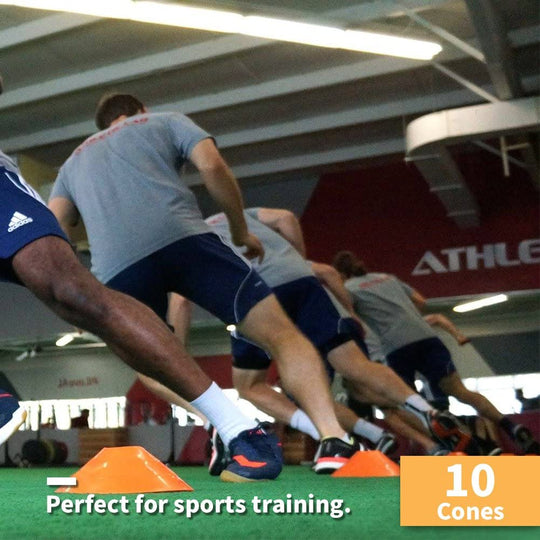 YISSVIC Agility Ladder and Cones 20 Feet 12 Adjustable Rungs Fitness Speed Training Equipment, 20 Feet Speed Agility 1 Carry Bags, 10 Cones, 4 Stakes, Basketball, Soccer, Football