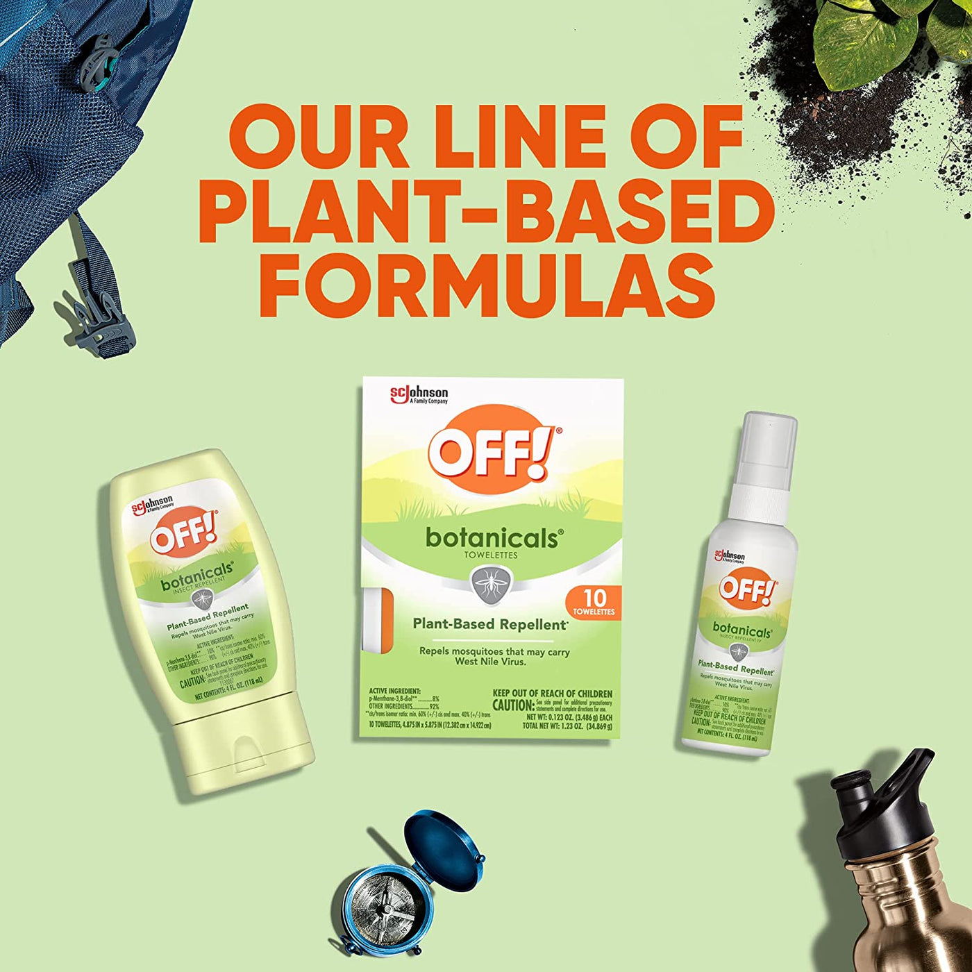 OFF! Botanicals Insect Repellent, Plant-Based Bug Spray & Mosquito Repellent, 4 oz