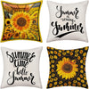  Set of 4 Summer Decorative Pillow Cover 