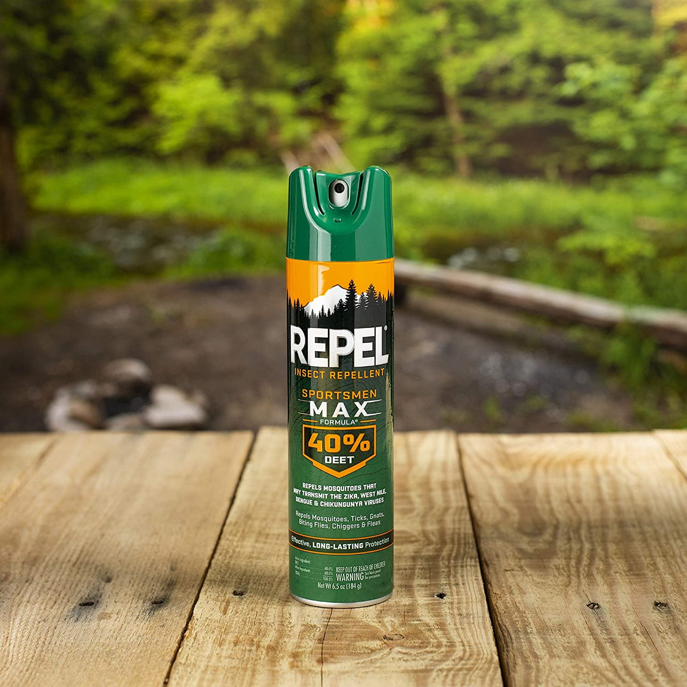 Repel Insect Repellent Sportsman Max Formula, Repels Mosquitoes, Ticks, Gnats, Biting Flies, 40% DEET (Aerosol Spray) 6.5 fl Ounce