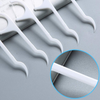 100 Pcs Disposable Dental Floss Sticks Teeth Cleaner Oral Care with Portable Plastic Case