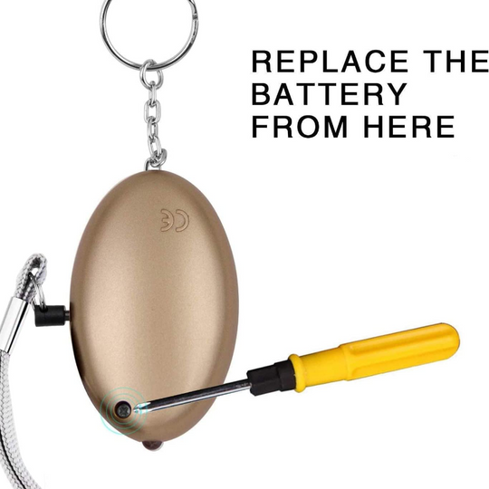 3 Pack Safe Sound Personal Security Alarm Keychain With LED Lights