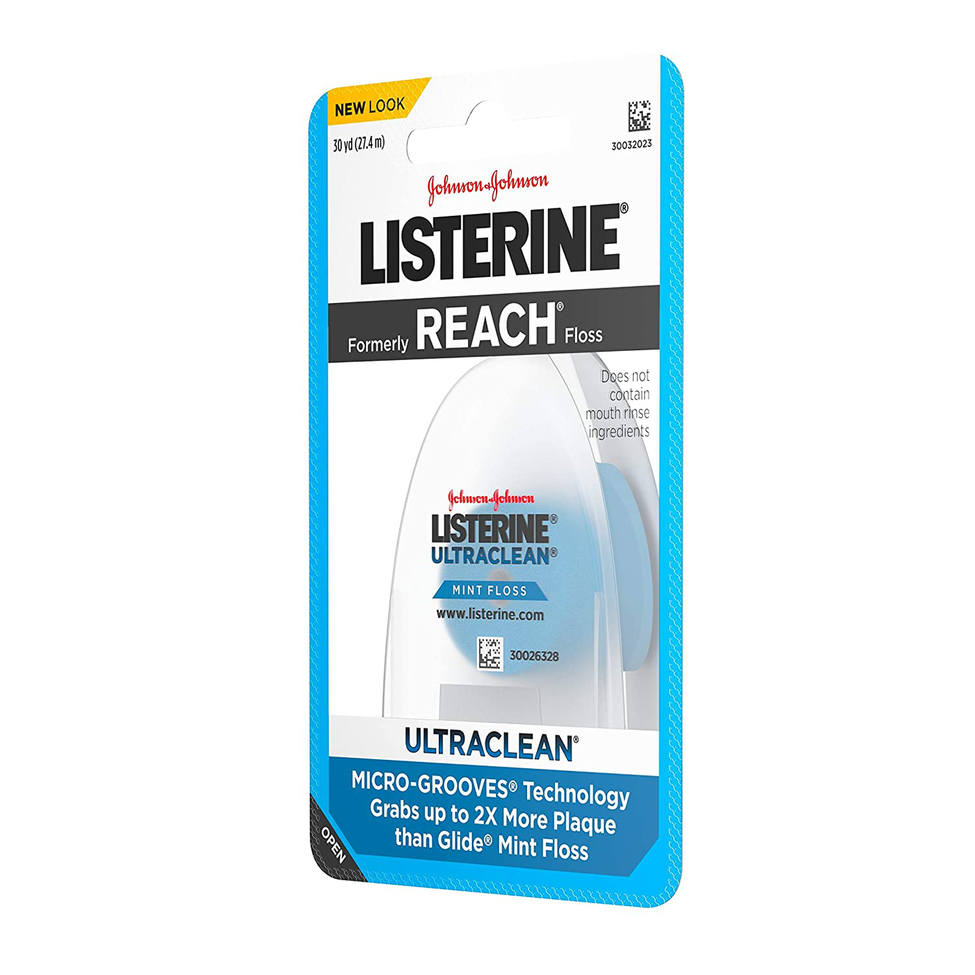 Listerine Ultraclean Dental Floss, Oral Care, Mint-Flavored, 30 Yards (pack of 6)