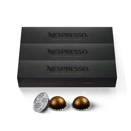 Nespresso Capsules VertuoLine, Double Espresso 30 Count Coffee Pods, Brews 2.7 Ounce