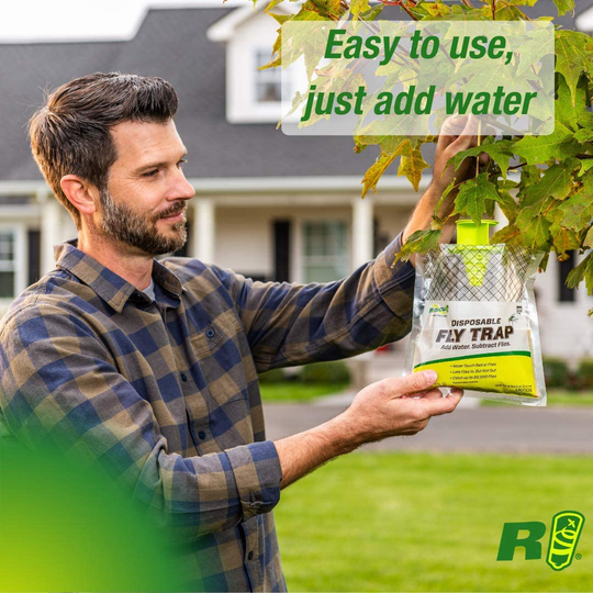 RESCUE! Outdoor Disposable Fly Trap – 2 Pack