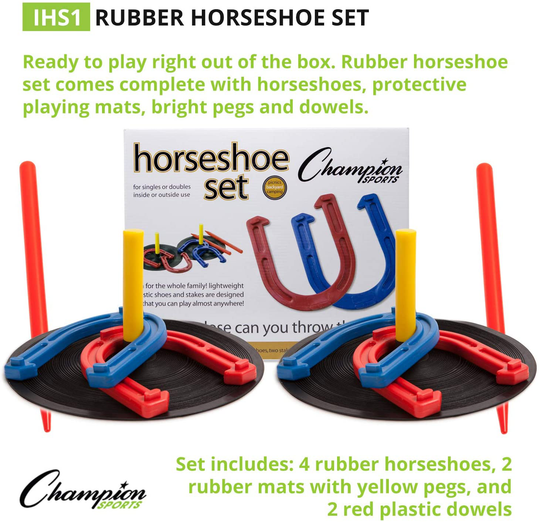 Champion Sports Indoor/Outdoor Horseshoe Set