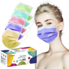 50 Pack Multicolor 3 Layer Disposable Face Masks Suitable For Adults And Teens
