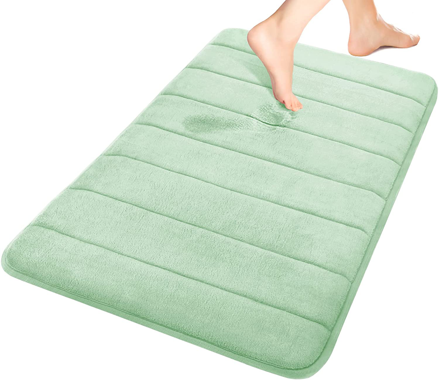 Memory Foam Bath Mat Rug, Comfortable, Soft, Super Water Absorption, Machine Wash, Non-Slip for Bathroom 