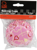 Chef Craft Paper Patterned Cupcake Liners, 50 count, Pink/White/Red