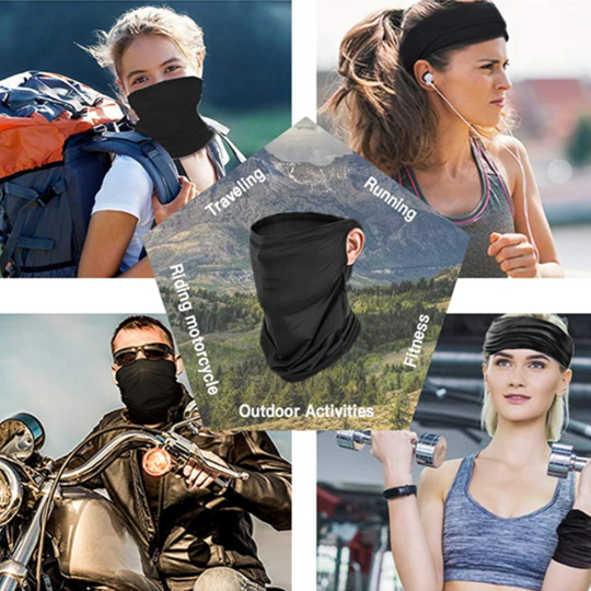 6 Pack Unisex Face Mask Neck Gaiter