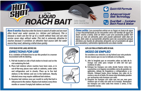 Hot Shot HG-95789 Roach Killer, 6-Count, Brown/A