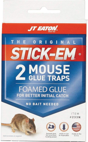 JT Eaton 233N Stick-Em Mouse Size Glue Traps