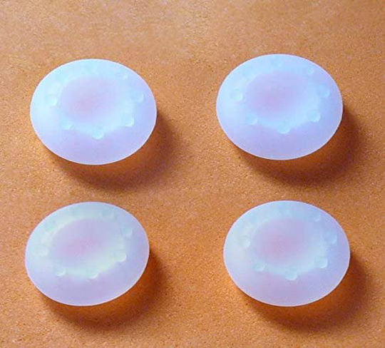 Analog Silicone Thumb Stick Grips Joystick Cap Cover for PS4 PS3 PS2 Xbox 360 Xbox One Game Controllers (4 pcs Clear)
