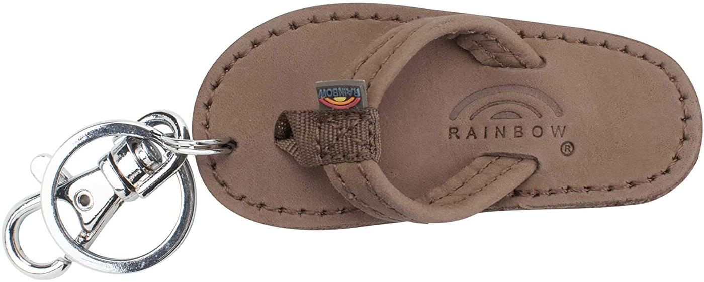 Rainbow Sandals Leather Sandal Key Chain