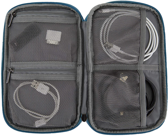 Travelon World Travel Essentials Tech Organizer, Black, One Size