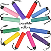 4 Pack Manual Collapsible Folding Umbrella, 42-inch Diameter in Assorted Colors