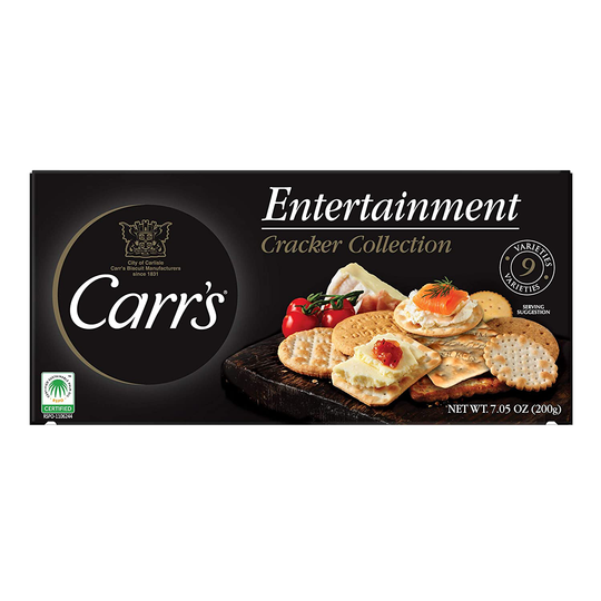Carr's Entertainment Crackers, Snack Crackers, Party Snacks, Variety Pack, 7.05oz Box (1 Box)