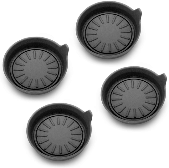 Seven Sparta Car Coasters for Cup Holders, Silicone Cup Holder Coasters, Universal Vehicle Coasters, Set of 4 Pack, 3-1/8" Diameter