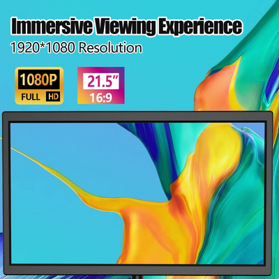 21.5 Inch Full HD 1080p Monitor with VGA & HDMI Ports, 75Hz Refresh Rate