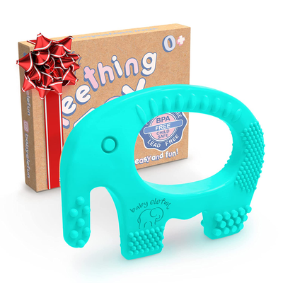 Teether Easy to Hold BPA Free Silicone Elephant 