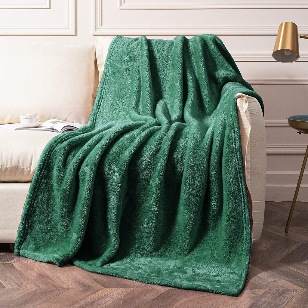 Fuzzy Plush Throw Blanket