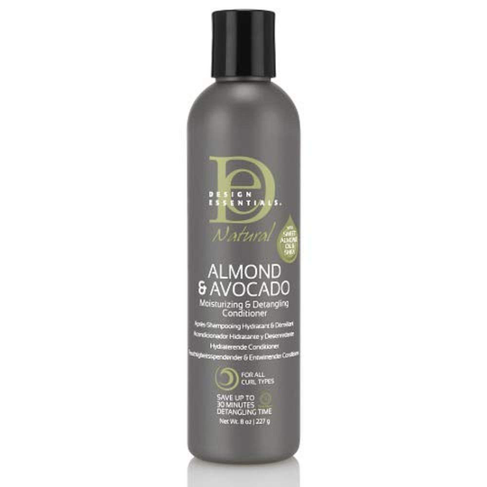 Design Essentials Moisturizing and Detangling Conditioner Almond and Avocado Collection, 8 Ounces