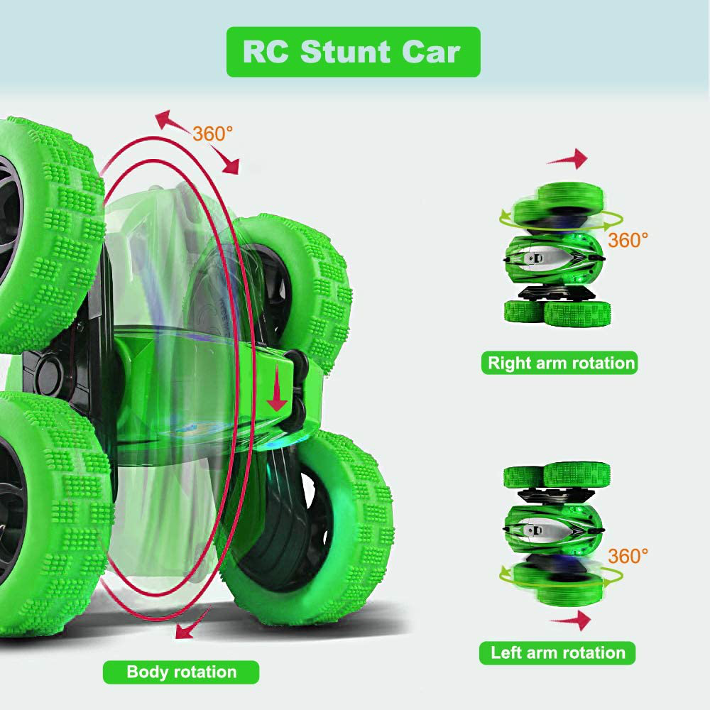 Remote Control Drift Car Toys for Kids: 4x4 Off Road Race Vehicle with 360 Degree Rotating and 2.4Ghz - Stunt RC Truck Gift for Boys Girls and Toddlers at Age of 6 7 8 10 12 on Birthday Christmas