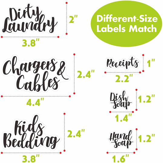 318 PCS Laundry Room & Linen Closet Organization Labels,No Stain Removal, Water/Oil Resistant Stickers for Laundry Room, Linen Closet, Home Office, Bathroom and The Beauty Organization.